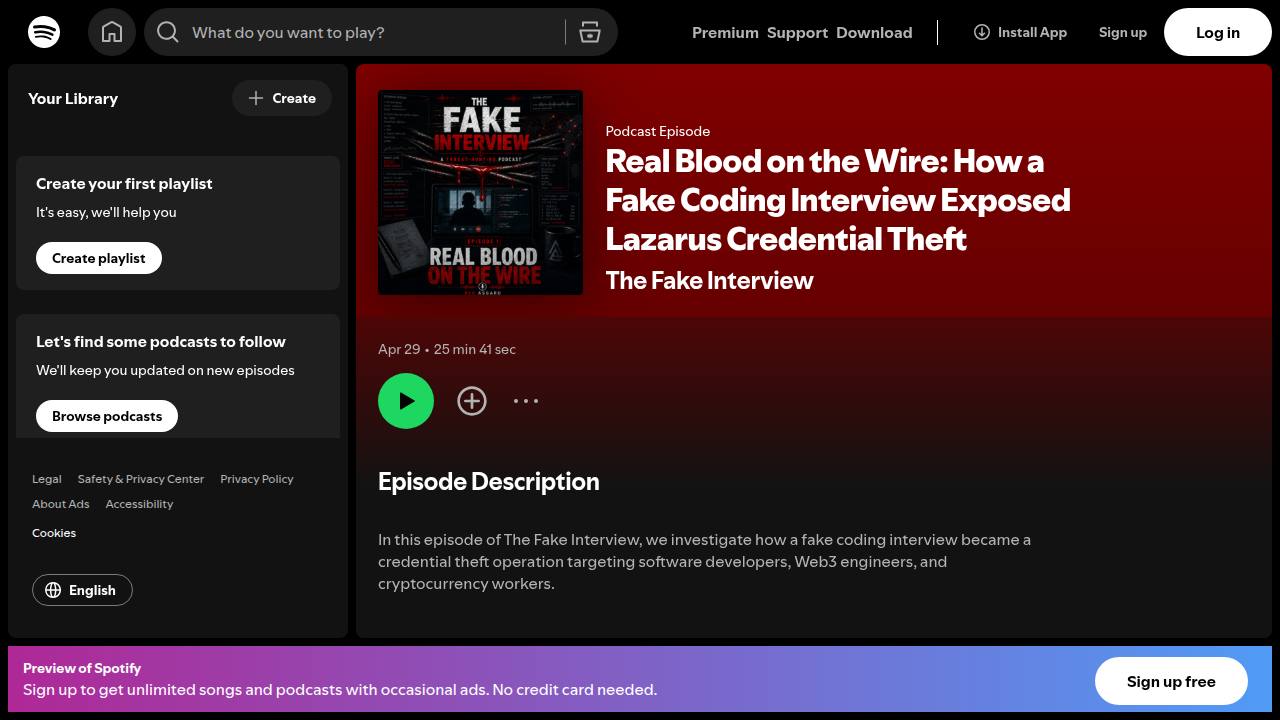 Thumbnail for Real Blood on the Wire: How a Fake Coding Interview Exposed Lazarus Credential Tehft
