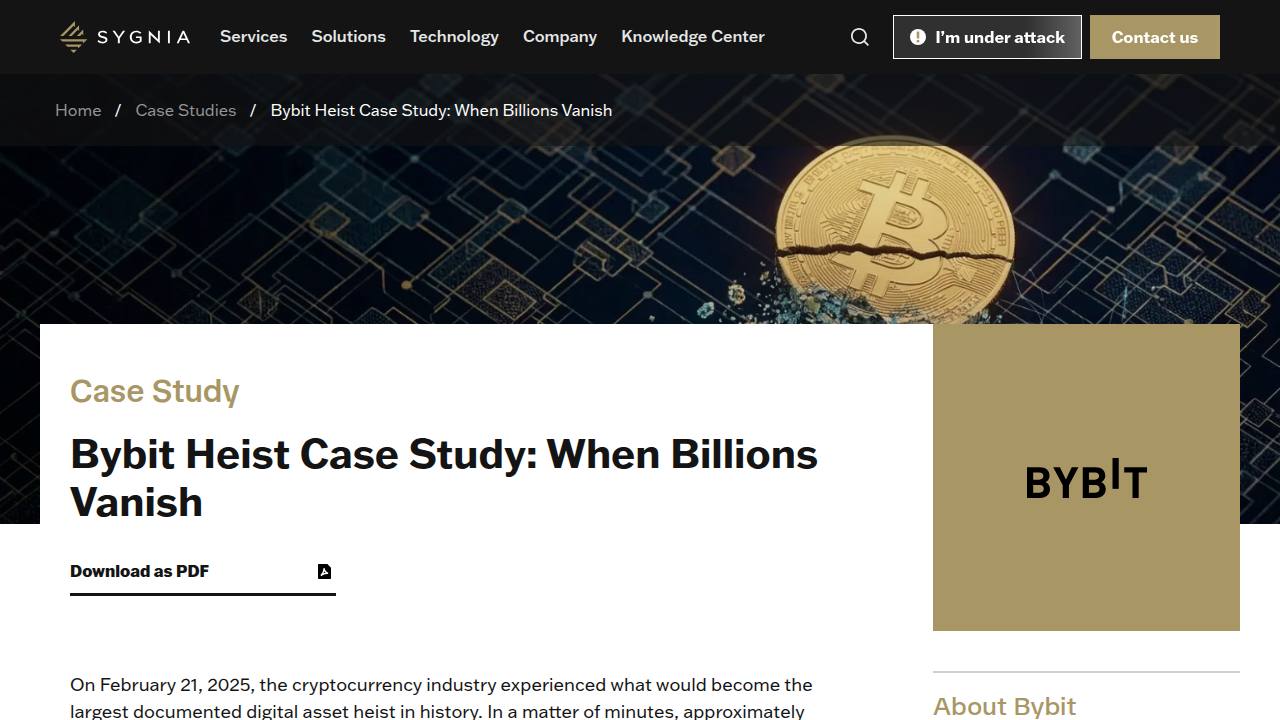 Thumbnail for Bybit Heist Case Study: When Billions Vanish