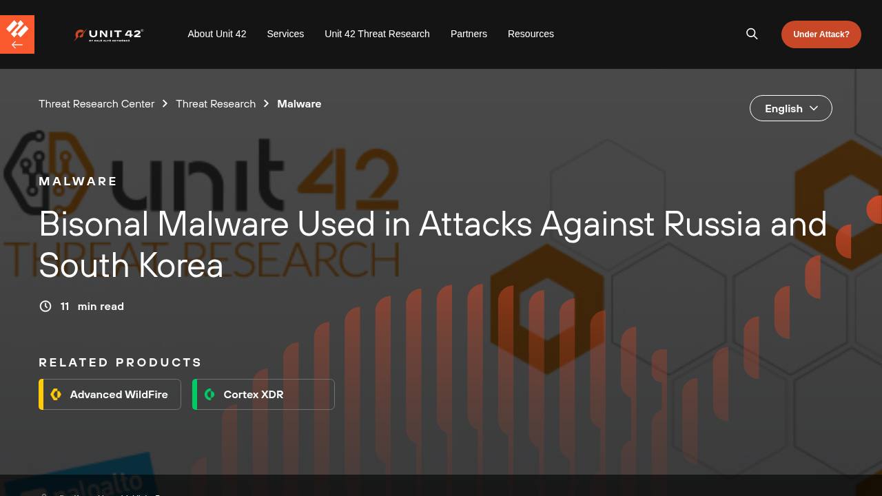 Thumbnail for Bisonal Malware Used in Attacks Against Russia and South Korea