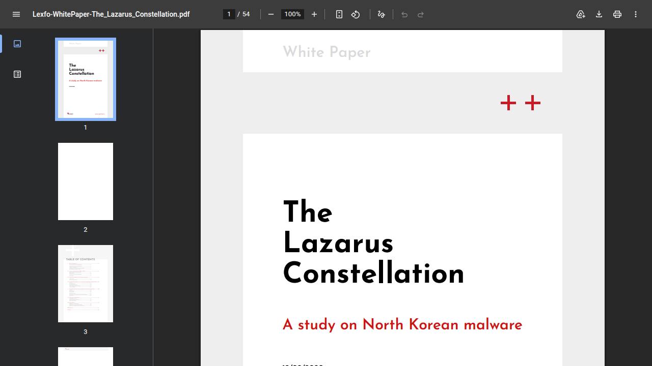 Thumbnail for The Lazarus Constellation - A study on North-Korean malware