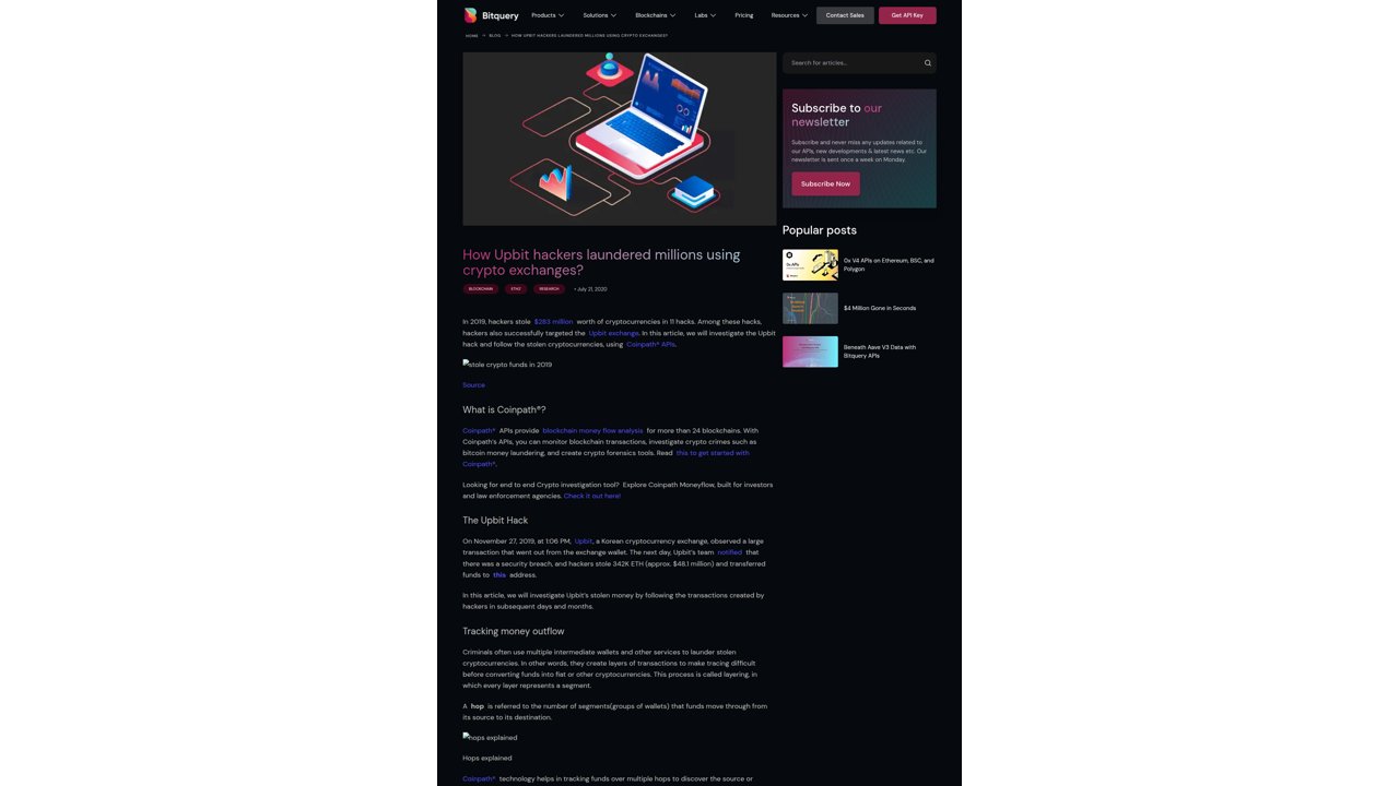 Thumbnail for How Upbit hackers laundered millions using crypto exchanges?