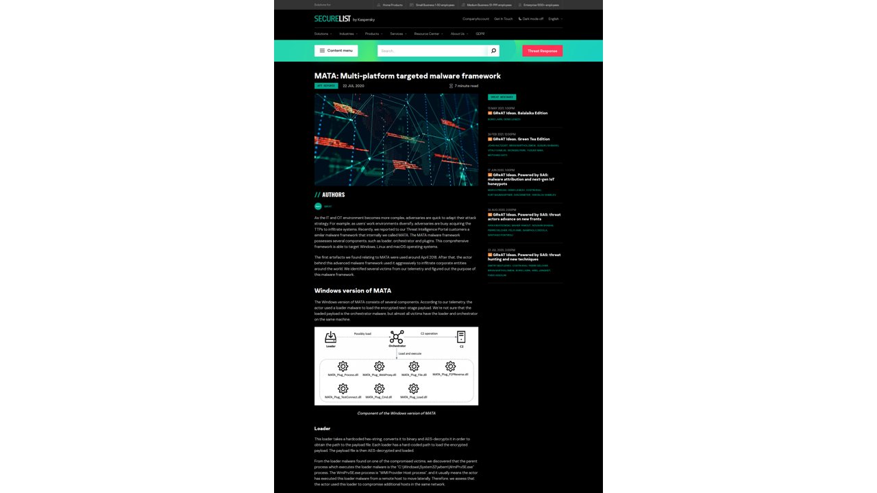 Thumbnail for MATA: Multi-platform targeted malware framework