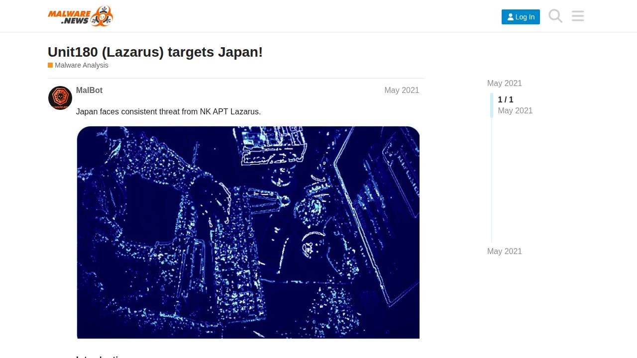 Thumbnail for Unit180 (Lazarus) targets Japan!