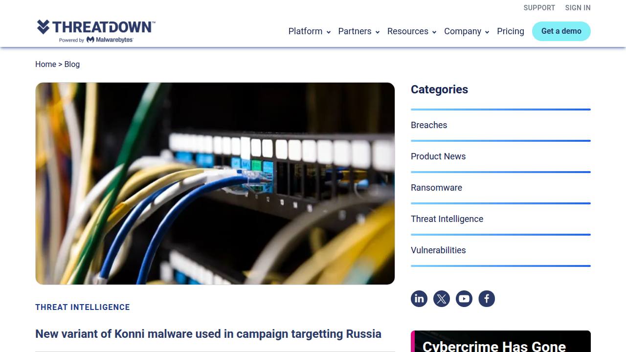 Thumbnail for New variant of Konni malware used in campaign targetting Russia