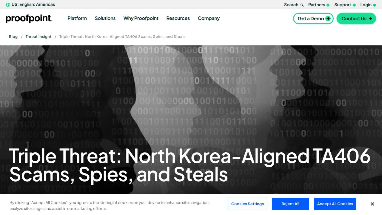 Thumbnail for Triple Threat: North Korea-Aligned TA406 Scams, Spies, and Steals