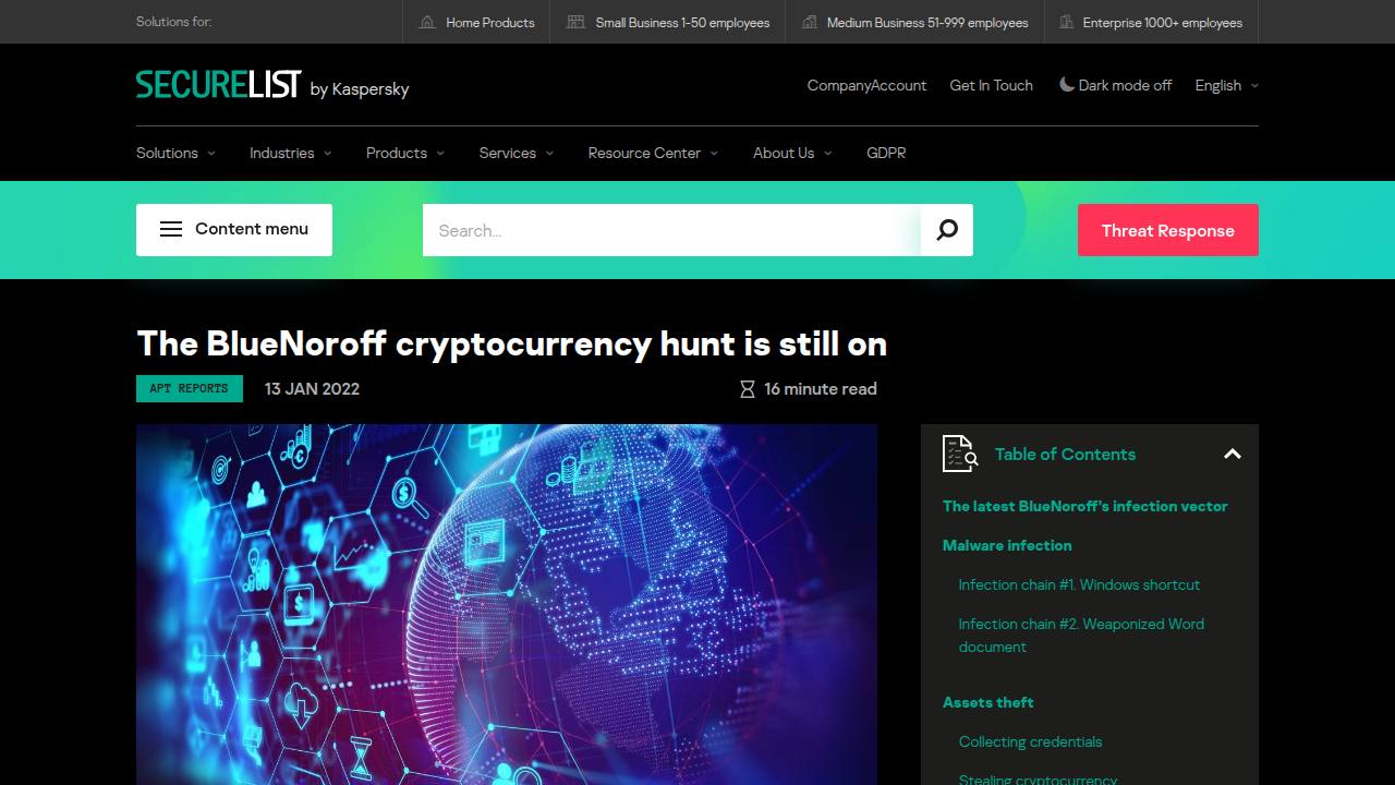 Thumbnail for The BlueNoroff cryptocurrency hunt is still on
