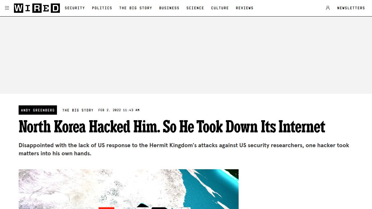 Thumbnail for North Korea Hacked Him. So He Took Down Its Internet