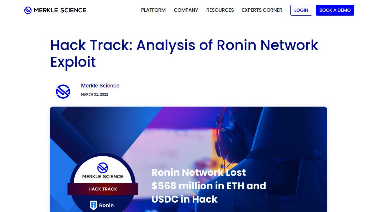 Thumbnail for Hack Track: Analysis of Ronin Network Exploit
