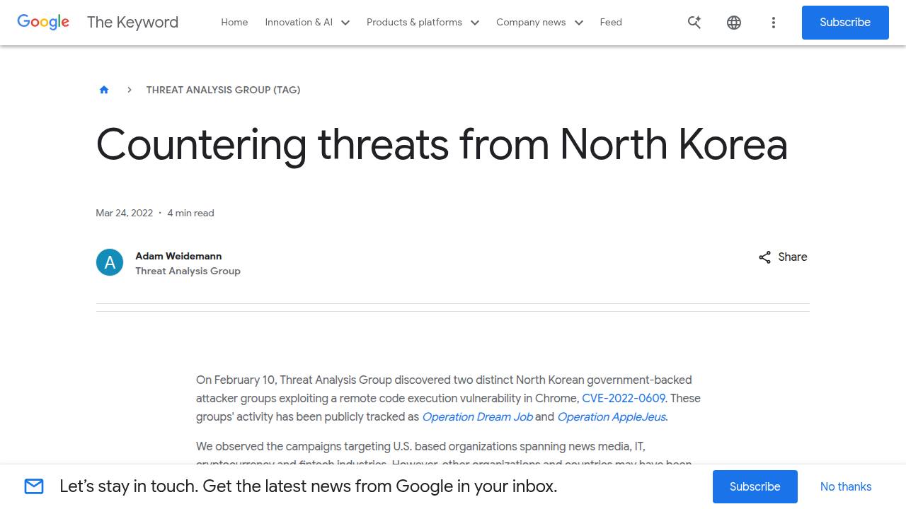 Thumbnail for Countering threats from North Korea
