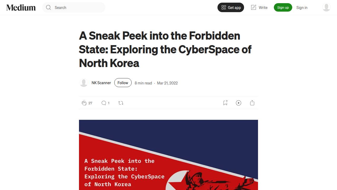 Thumbnail for A Sneak Peek into the Forbidden State: Exploring the CyberSpace of North Korea
