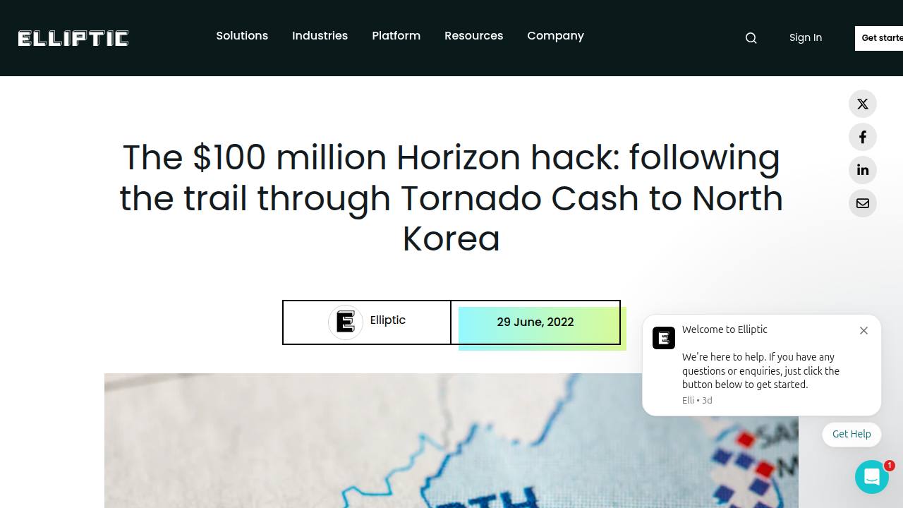 Thumbnail for The $100 Million Horizon Hack: Following the Trail Through Tornado Cash to North Korea