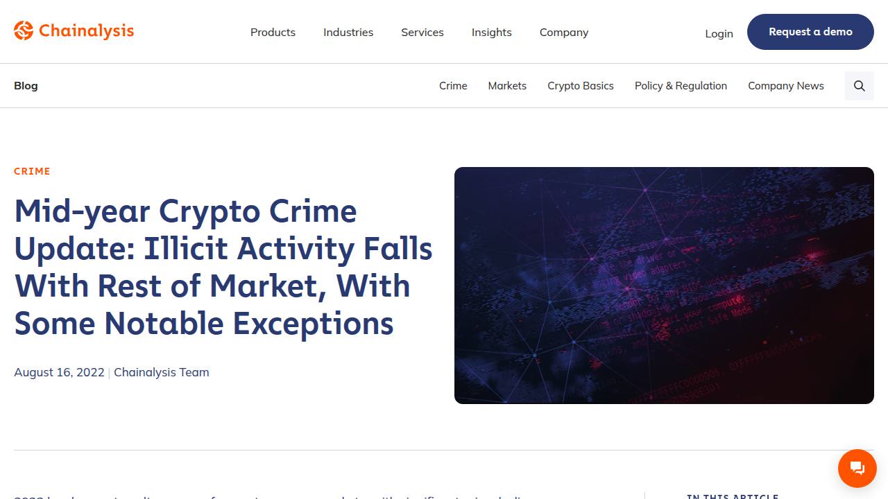 Thumbnail for Mid-year Crypto Crime Update: Illicit Activity Falls With Rest of Market, With Some Notable Exceptions