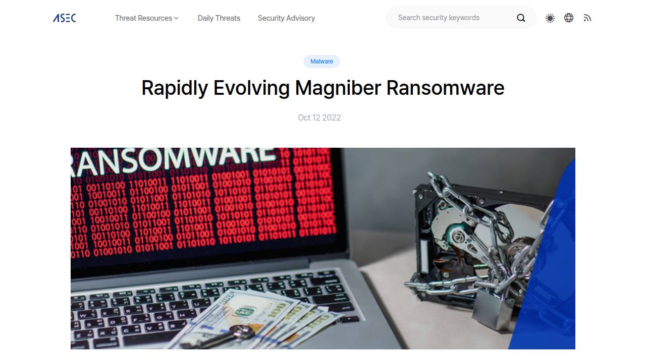 Thumbnail for Rapidly Evolving Magniber Ransomware