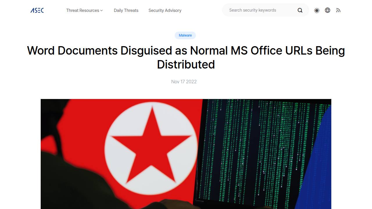 Thumbnail for Word Documents Disguised as Normal MS Office URLs Being Distributed
