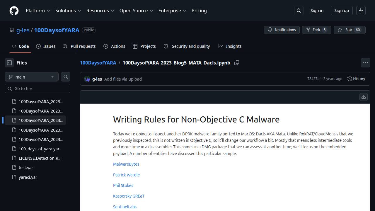 Thumbnail for Writing Rules for Non-Objective C Malware