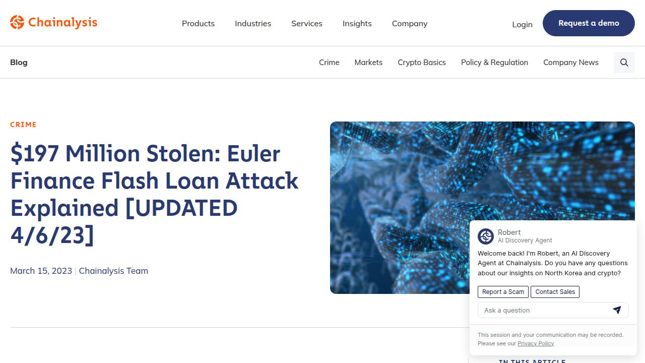 Thumbnail for Euler Finance Flash Loan Attack Explained