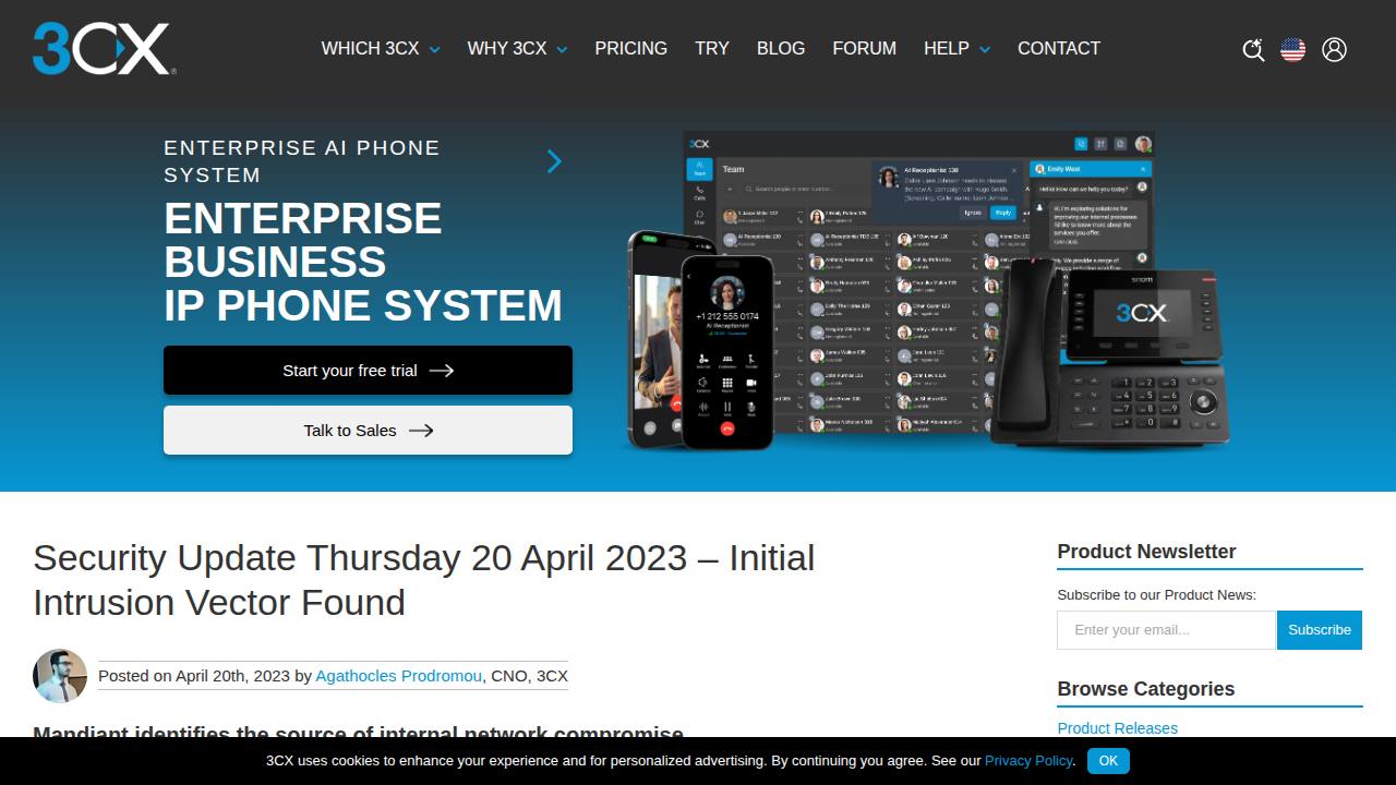 Thumbnail for Mandiant Security Update – Initial Intrusion Vector
