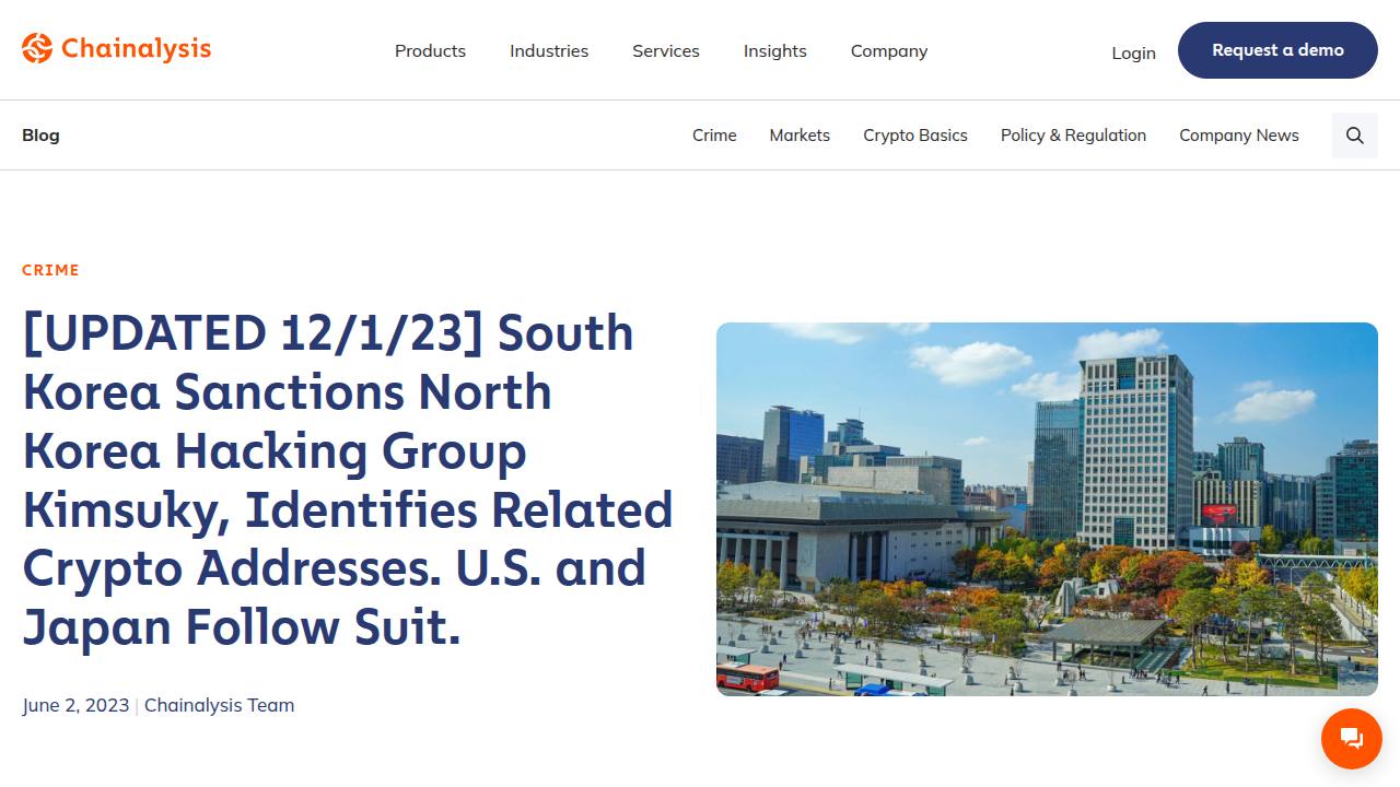 Thumbnail for South Korea’s Ministry of Foreign Affairs Sanctions North Korea Hacking Group Kimsuky, Identifies Related Crypto Addresses