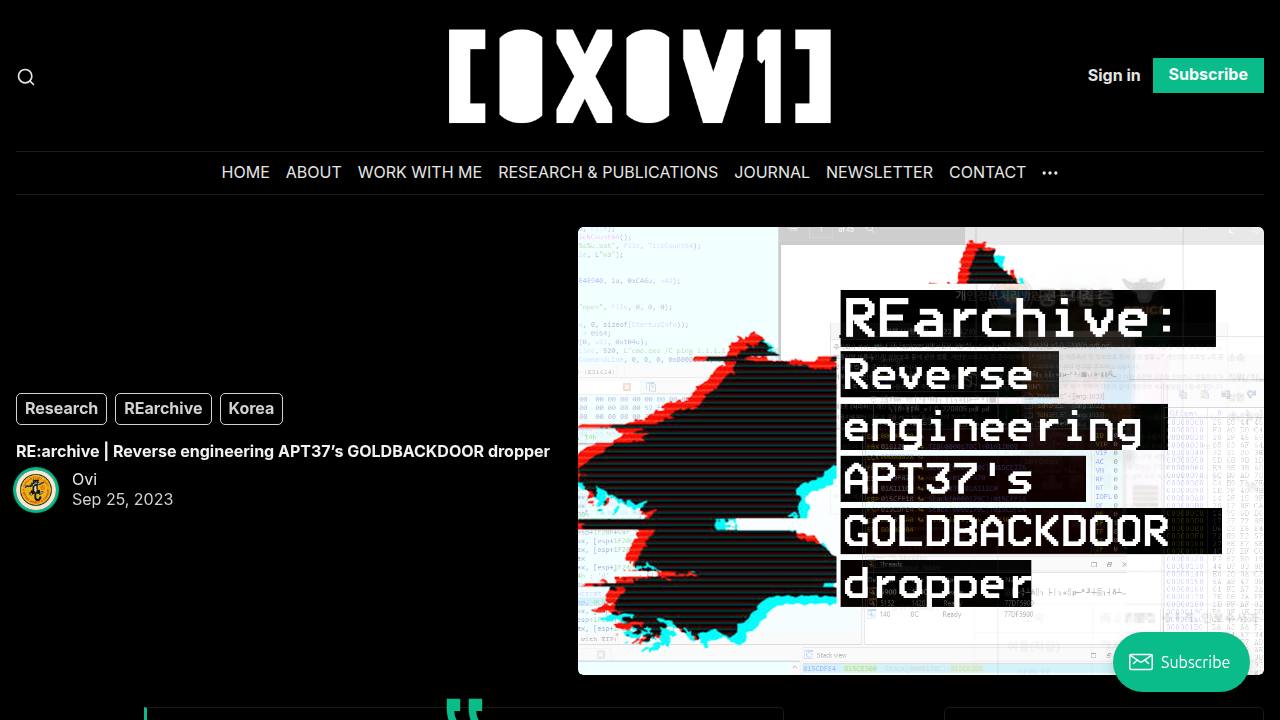 Thumbnail for REarchive: Reverse Engineering GOLDBACKDOOR dropper