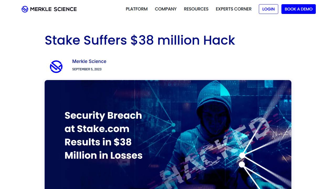 Thumbnail for Stake Suffers $38 million Hack