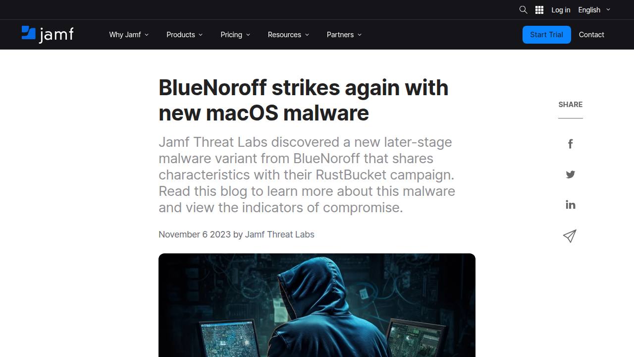 Thumbnail for BlueNoroff strikes again with new macOS malware