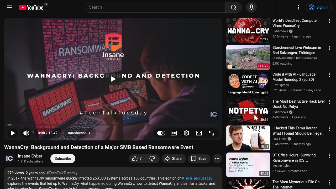 Thumbnail for WannaCry: Background and Detection of a Major SMB Based Ransomware Event