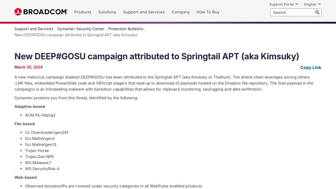 Thumbnail for New DEEP#GOSU campaign attributed to Springtail APT (aka Kimsuky)