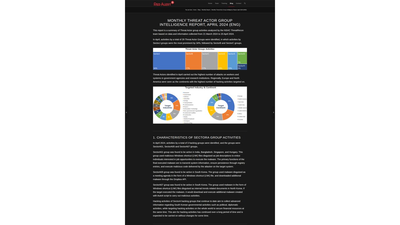 Thumbnail for Monthly Threat Actor Group Intelligence Report, April 2024 (ENG)