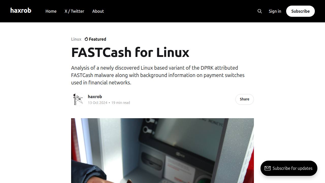 Thumbnail for FASTCash for Linux
