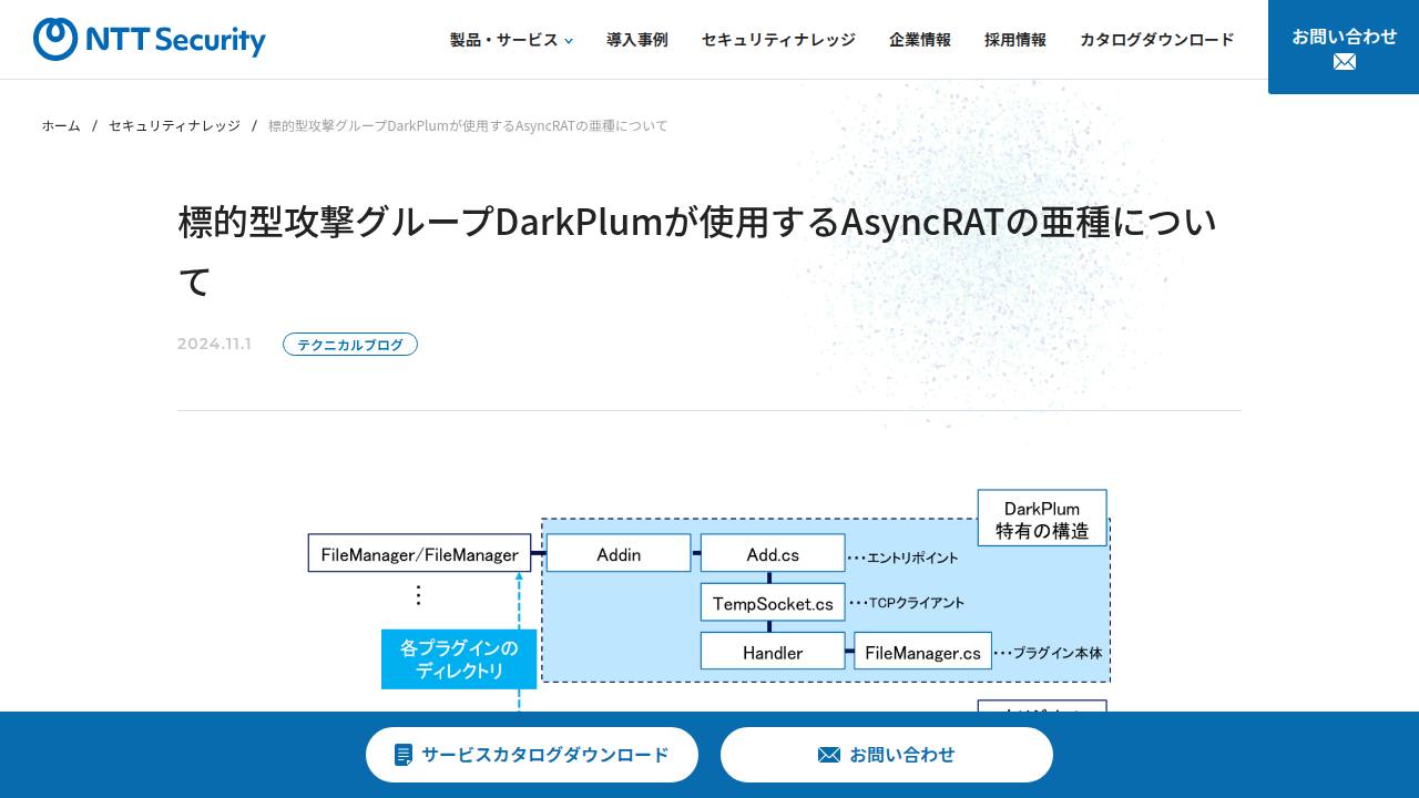 Thumbnail for 標的型攻撃グループDarkPlumが使用するAsyncRATの亜種について