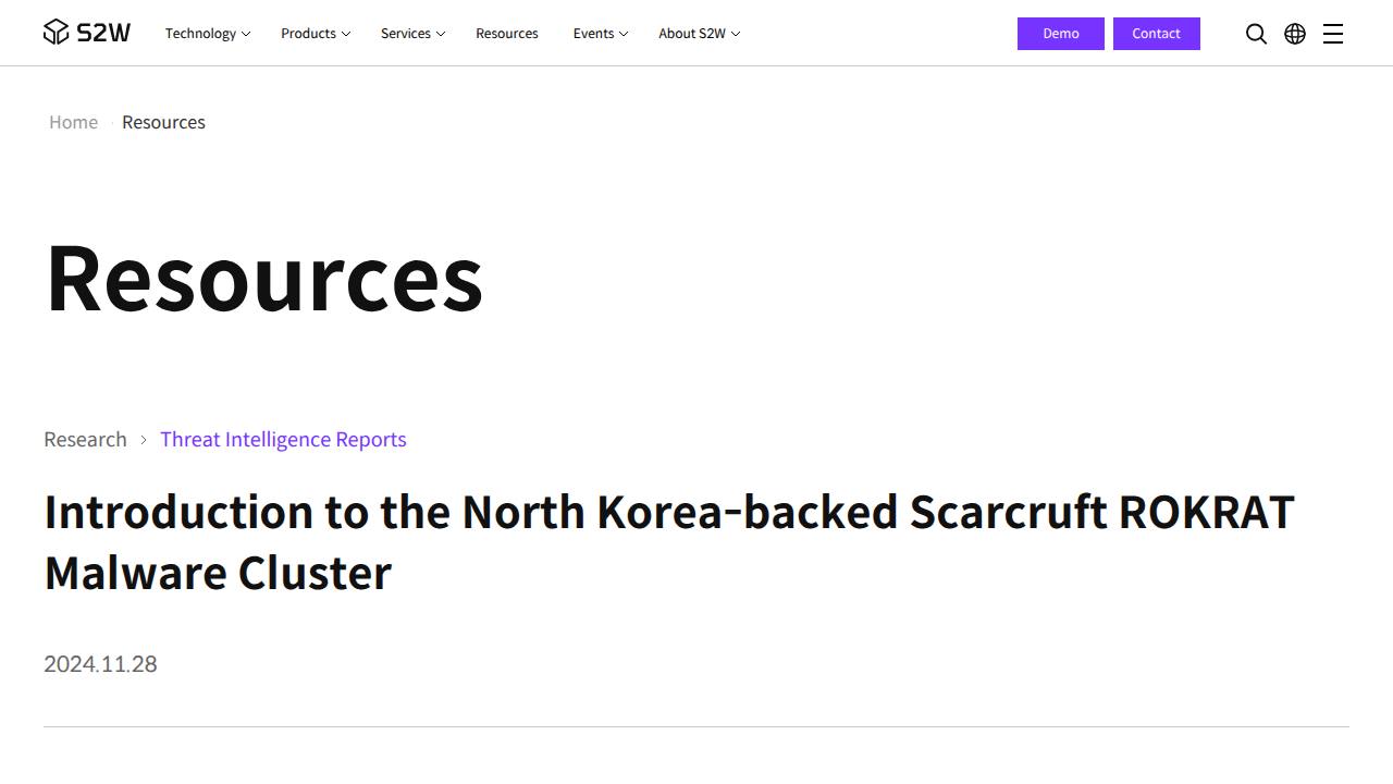 Thumbnail for Introduction to the North Korea-backed Scarcruft ROKRAT Malware Cluster