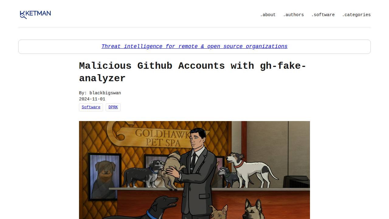 Thumbnail for Malicious Github Accounts with gh-fake-analyzer