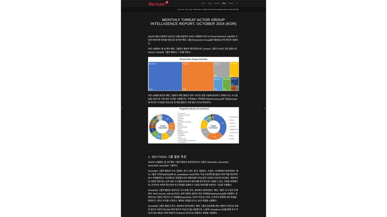 Thumbnail for Monthly Threat Actor Group Intelligence Report, October 2024 (KOR)
