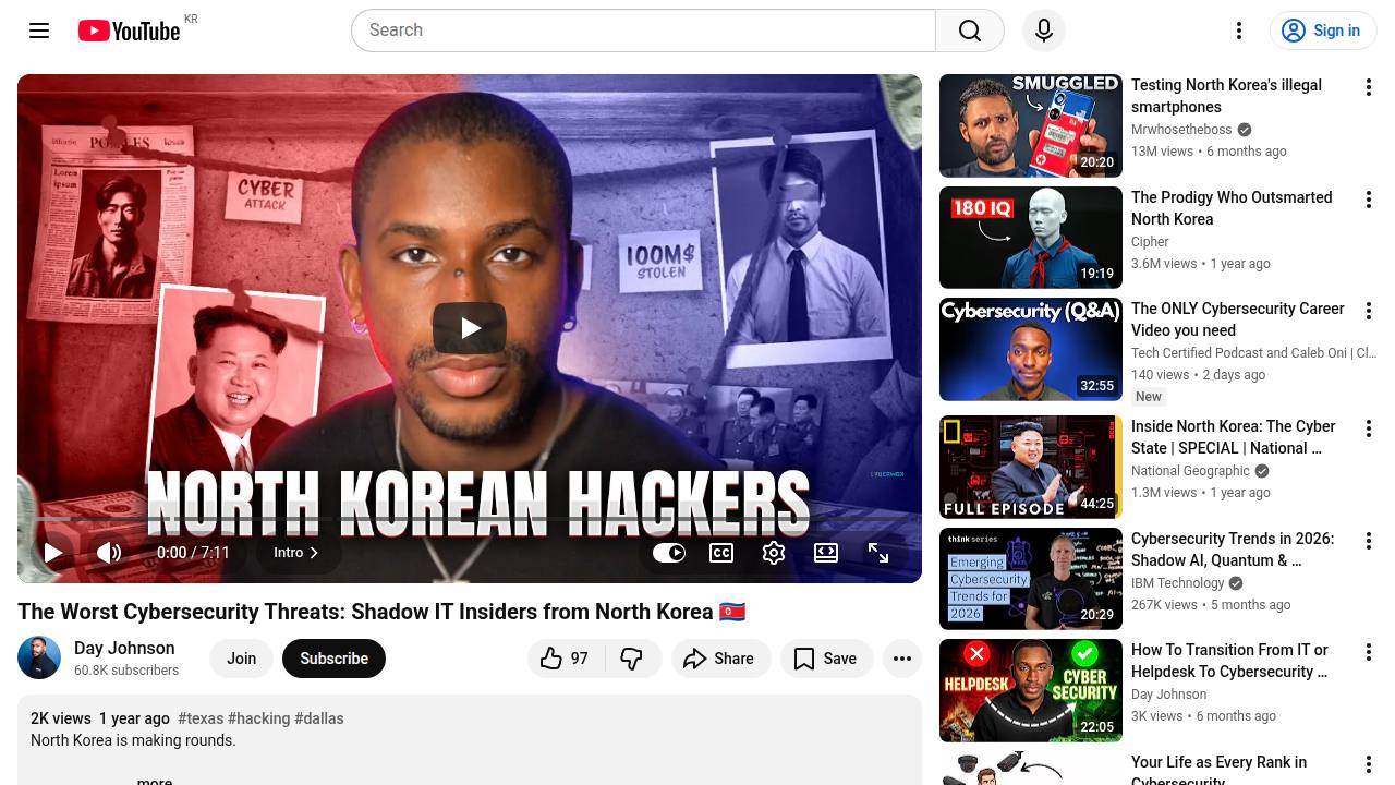 Thumbnail for The Worst Cybersecurity Threats: Shadow IT Insiders from North Korea