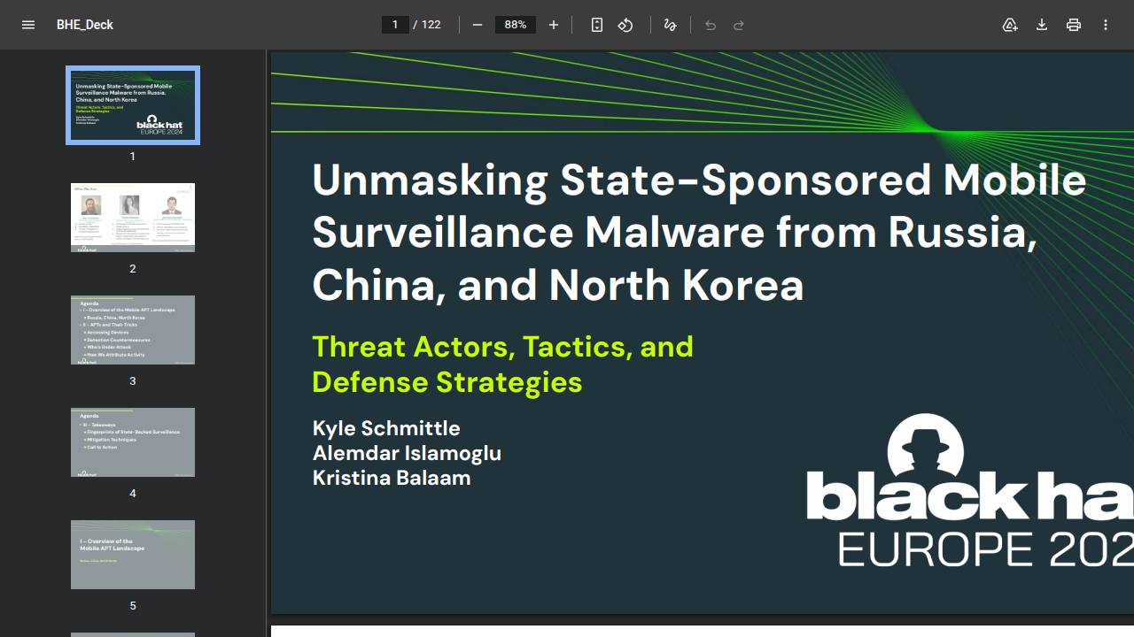 Thumbnail for Unmasking State-Sponsored Mobile Surveillance Malware from Russia, China, and North Korea