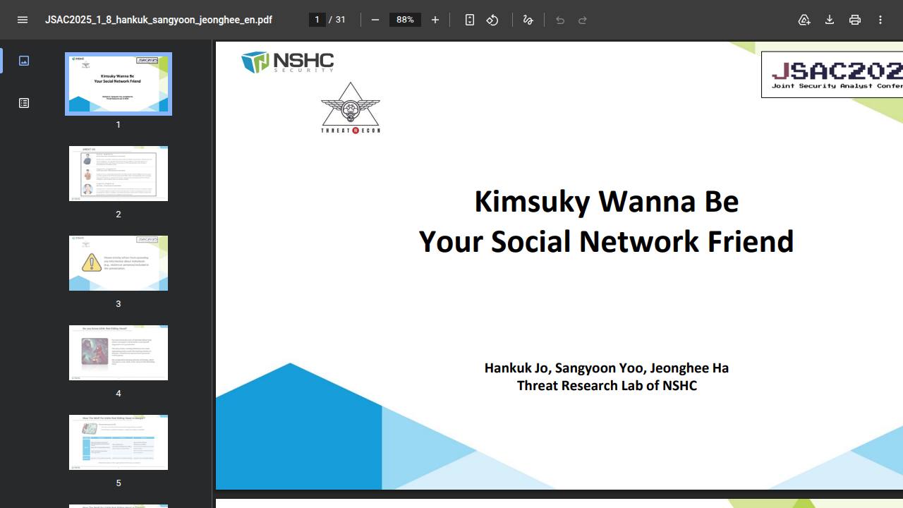 Thumbnail for Kimsuky Wanna Be Your Social Network Friend