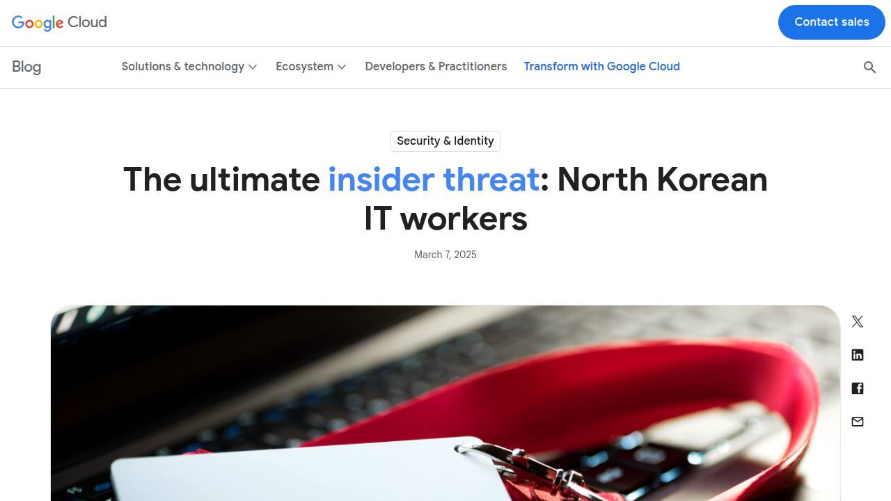 Thumbnail for The ultimate insider threat: North Korean IT workers
