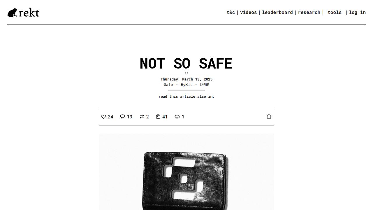 Thumbnail for Not So Safe
