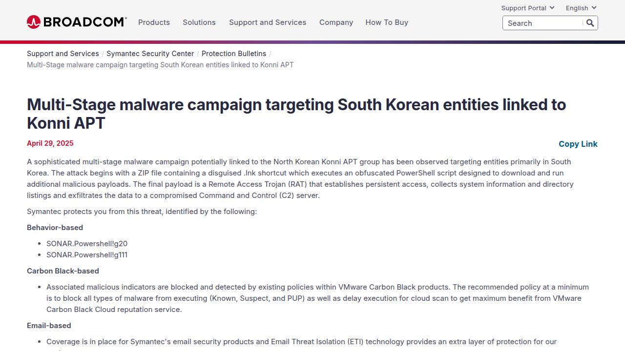 Thumbnail for Multi-Stage malware campaign targeting South Korean entities linked to Konni APT
