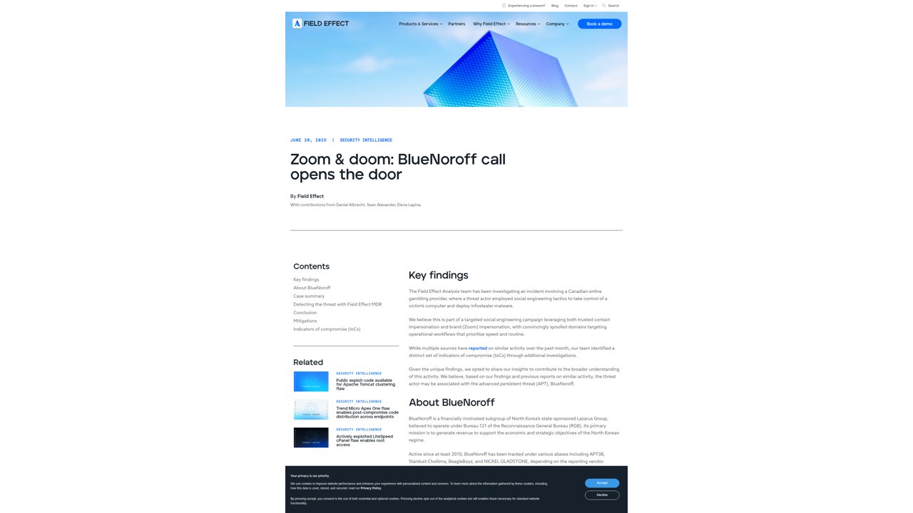 Thumbnail for Zoom & doom: BlueNoroff call opens the door