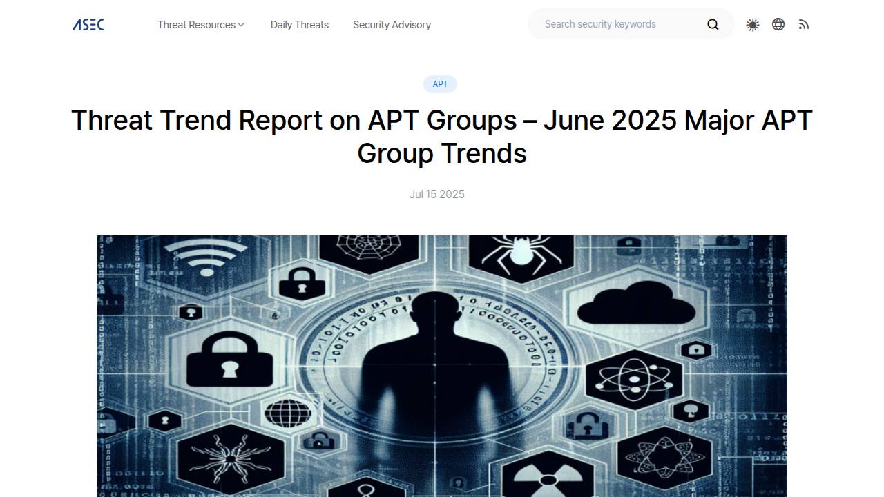 Thumbnail for June 2025 APT Group Trends