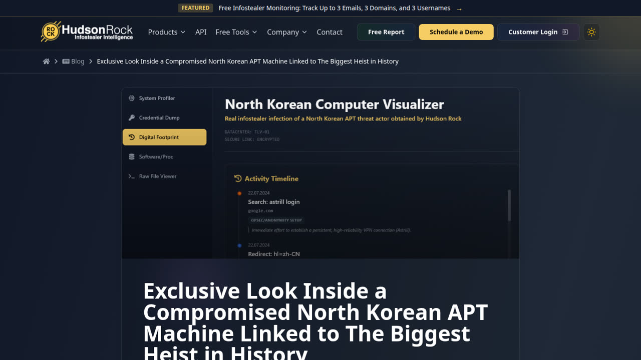 Thumbnail for Exclusive Look Inside a Compromised North Korean APT Machine Linked to The Biggest Heist in History