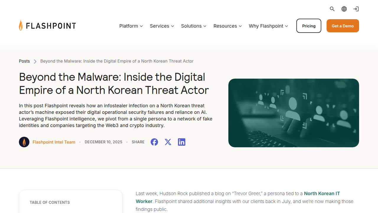 Thumbnail for Beyond the Malware: Inside the Digital Empire of a North Korean Threat Actor