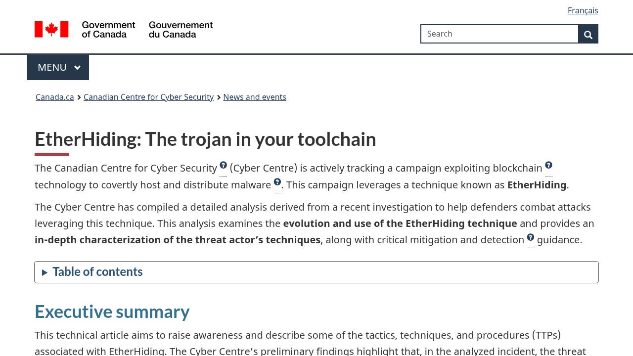 Thumbnail for EtherHiding: The trojan in your toolchain