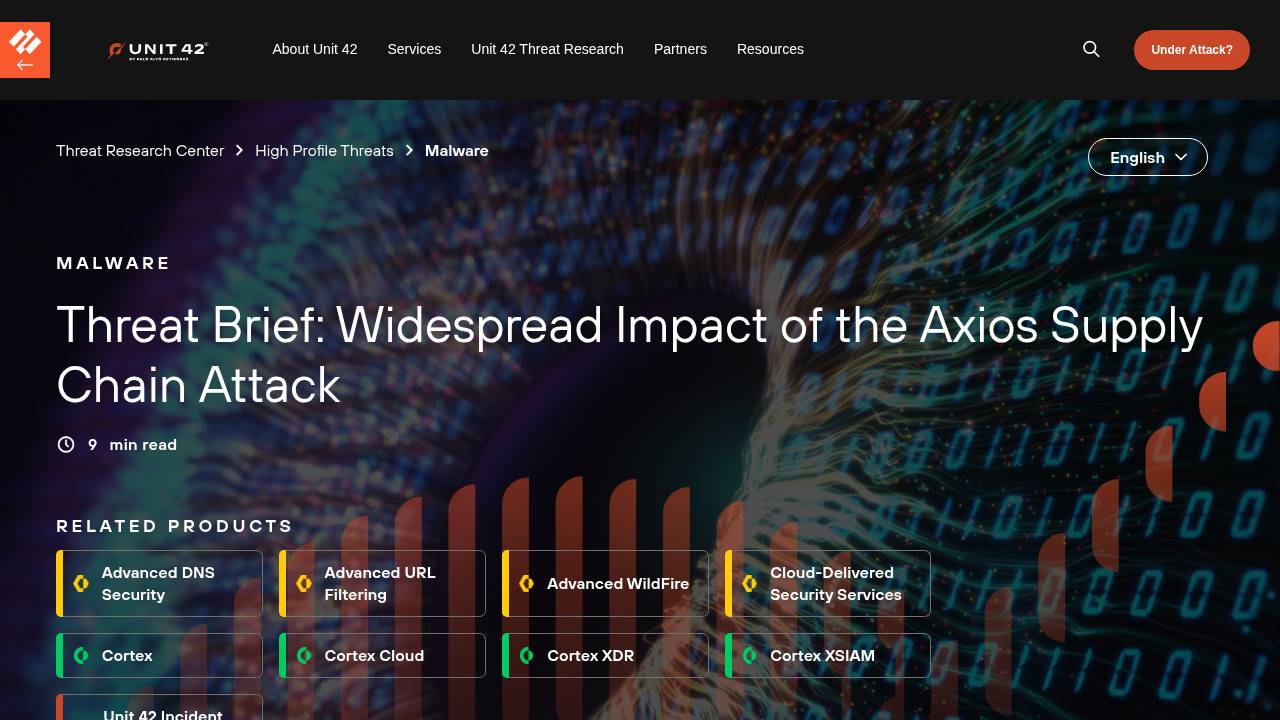 Thumbnail for Widespread Impact of the Axios Supply Chain Attack