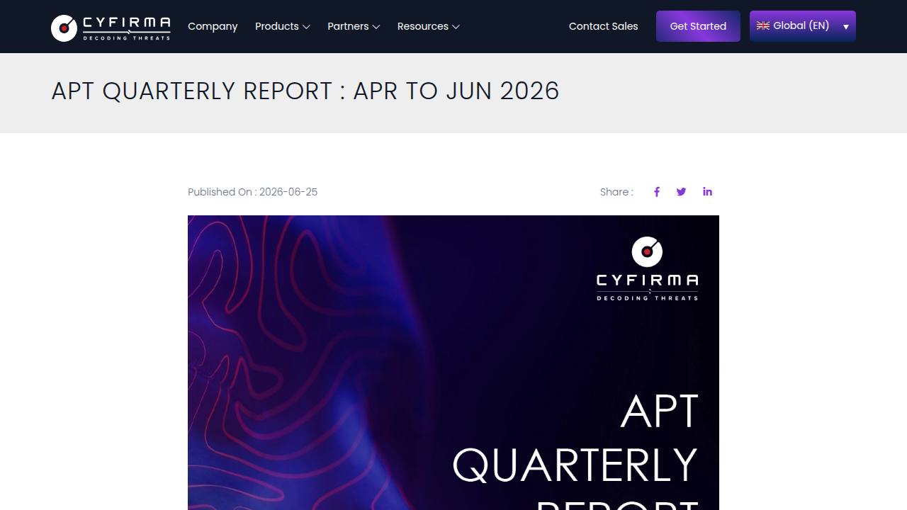 Thumbnail for APT QUARTERLY REPORT : APR TO JUN 2026