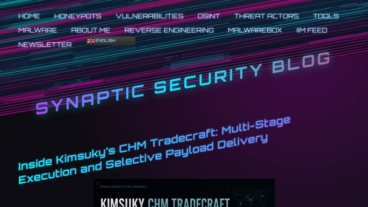 Thumbnail for Inside Kimsuky’s CHM Tradecraft: Multi-Stage Execution and Selective Payload Delivery