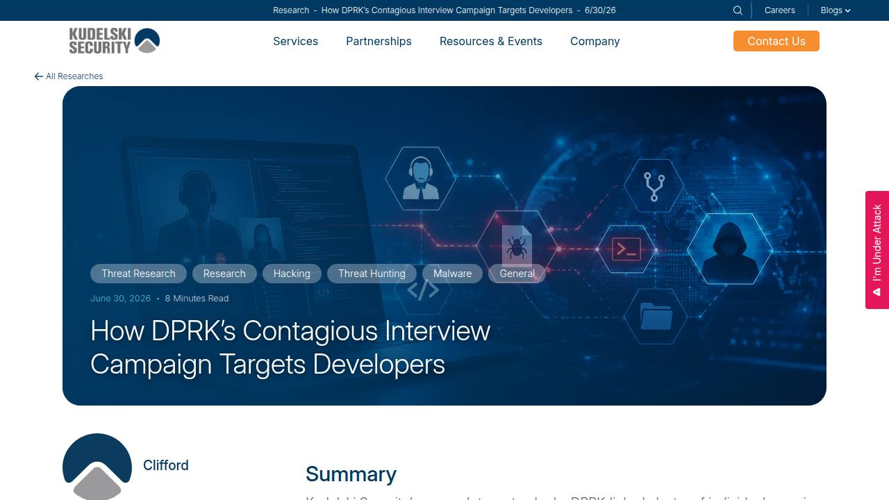 Thumbnail for How DPRK’s Contagious Interview Campaign Targets Developers