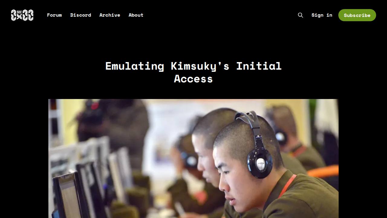 Thumbnail for Emulating Kimsuky's Initial Access