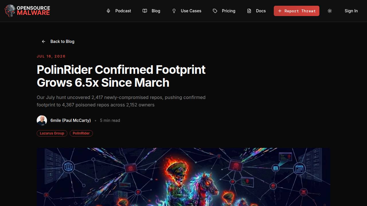Thumbnail for PolinRider Confirmed Footprint Grows 6.5x Since March